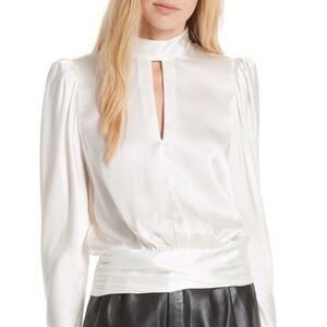 NWT Frame Silk Blouse